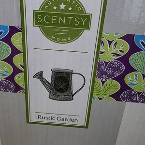 Scentsy Rustic Garden Candle Holder - Green and Purple